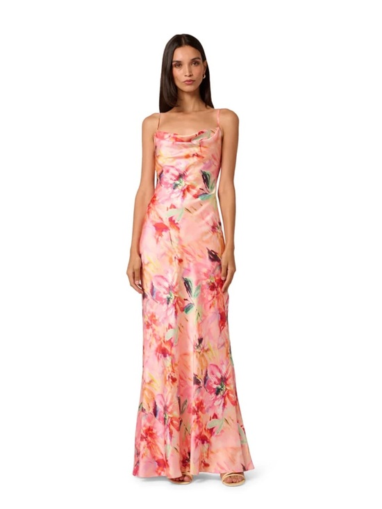 Liv Foster Dresses & Skirts - Liv Foster Adeline Cowl-Neck Sateen Maxi Dress